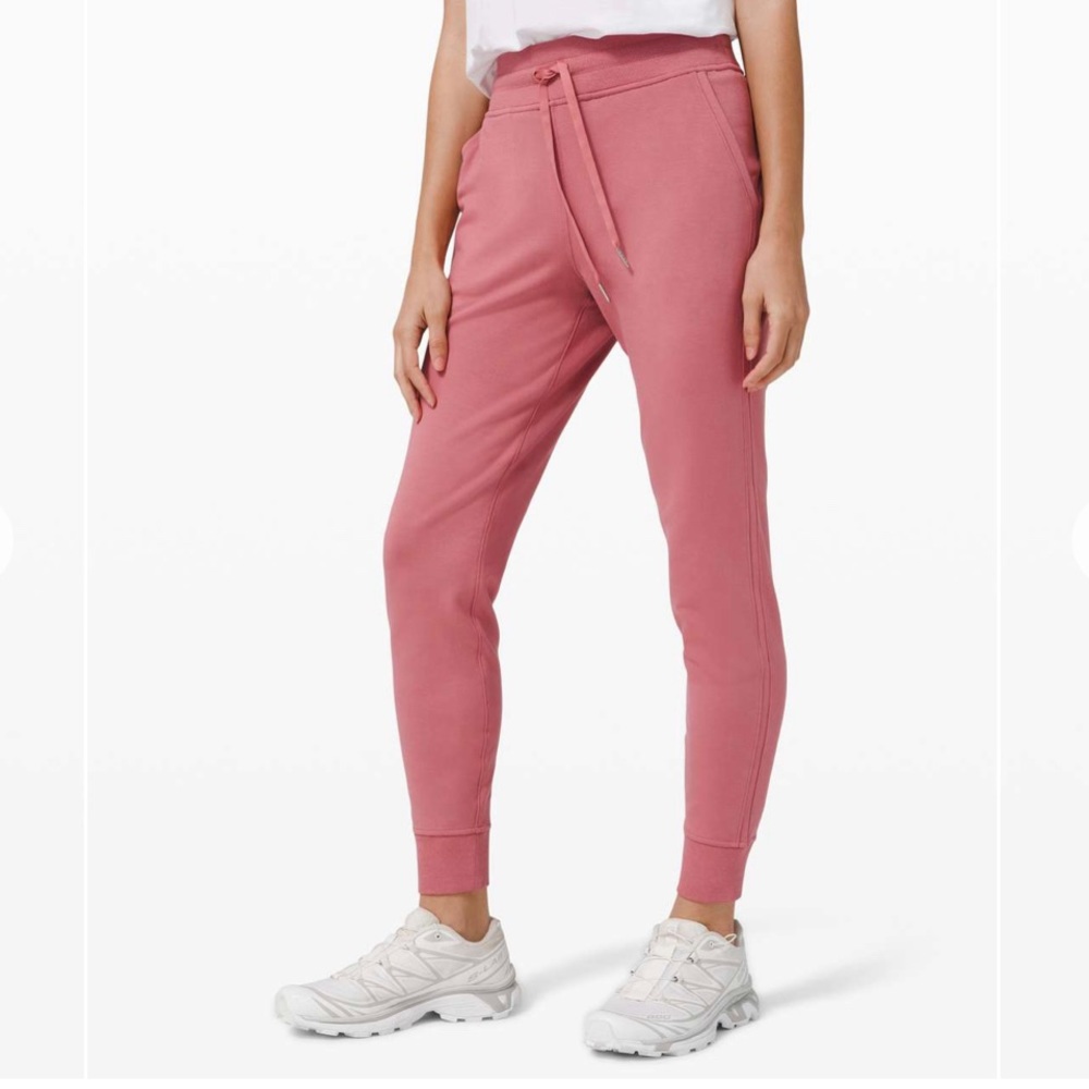 NWOT Pink Lululemon Warm Down HR Jogger Brier Rose